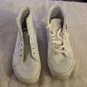 White Vans shoes size us 3 youth
